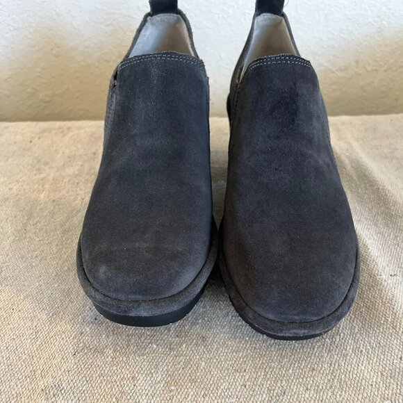 Fly London Woman's Suede Low Ankle Slip-On Wedge Shoes Sz 7 - 7.5 - Picture 3 of 13